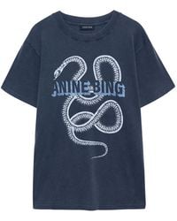 Anine Bing - Lili Tee Snake Washed - Lyst