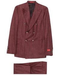Isaia - Double-Breasted Pinstripe Suit - Lyst