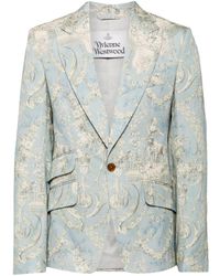 Vivienne Westwood - One Button Cotton Blazer - Lyst
