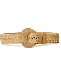 Twinset - Crochet Faux Raffia Belt - Lyst