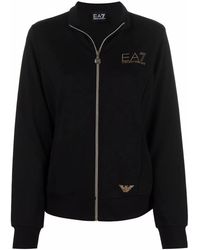 EA7 - Chaqueta De Chándal Con Aplique Del Logo - Lyst