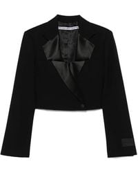 Alexander Wang - Double-Breasted Cropped Blazer - Lyst