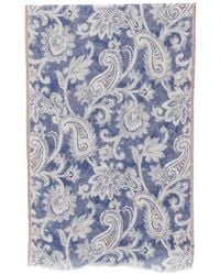 Dell'Oglio - Paisley-Print Frayed Scarf - Lyst