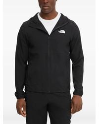 The North Face - Logo-Print Zip-Up Hoodie - Lyst