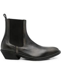Ann Demeulemeester - Caru Faded-Effect Chelsea Boots - Lyst