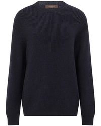 Slowear - Ribbed-Knit Crew-Neck Sweater - Lyst