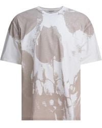 McQueen - Camiseta De Algodón Con Calavera Estampada - Lyst