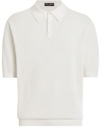 Dolce & Gabbana - Kurzarmpoloshirt Aus Baumwolle - Lyst