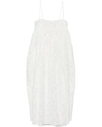 Cecilie Bahnsen - Vilma Embroidered Bow-Detail Dress - Lyst