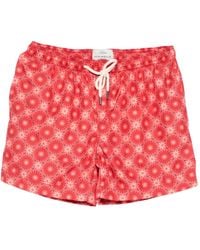 Peninsula - Geometric-Print Swim Shorts - Lyst