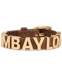 Bimba Y Lola - Logo Bracelet With-Suede Strap - Lyst
