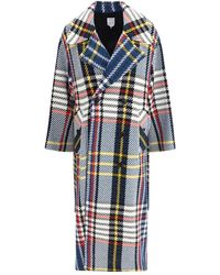Sara Roka - Checked Double-Breasted Coat - Lyst