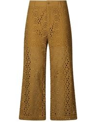 Liu Jo - Embroidery Cropped Trousers - Lyst