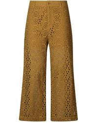 Liu Jo - Embroidery Cropped Trousers - Lyst