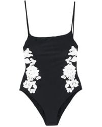 Jonathan Simkhai - Floral-Embroidered Swimsuit - Lyst