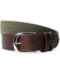 Hackett - Geflochtener Parachute Gürtel Mit Lederbesatz - Lyst