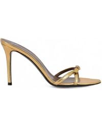 Giuseppe Zanotti - Ophelia Buckle Laminated Sandals - Lyst