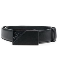 Philipp Plein - Logo-buckle Leather Belt - Lyst