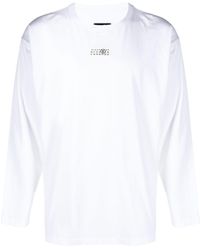 MM6 by Maison Martin Margiela - Numbers Motif-patch Long-sleeve T-shirt - Lyst