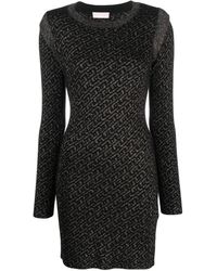 Liu Jo - Jurk Met Jacquard - Lyst