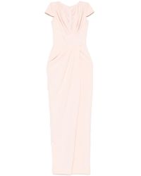 Rhea Costa - Drapiertes Maxikleid - Lyst