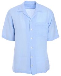 120% Lino - Chemise En Lin À Manches Courtes - Lyst