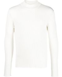 Courreges - Ribbed-knit Logo-patch Jumper - Lyst