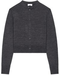 Courreges - Buckle Merino Wool Cardigan - Lyst