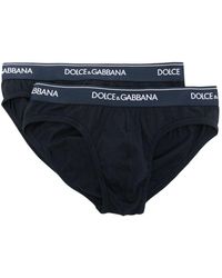 Dolce & Gabbana - Set di 2 boxer con banda logo - Lyst