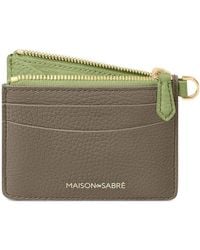 Maison De Sabre - Zipped Leather Card Holder - Lyst