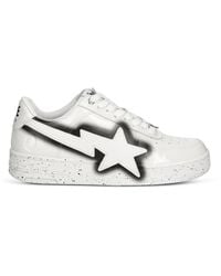 A Bathing Ape - Baskets Bape Sta À Effet Peinture En Spray - Lyst
