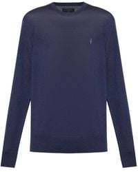 AllSaints - Mode Logo-Embroidery Crew-Neck T-Shirt - Lyst