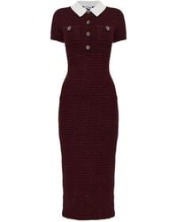 Self-Portrait - Sequin-Embellished Bouclé-Knit Midi Dress - Lyst