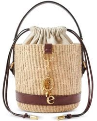 Chloé - Charms Rafia Bucket Bag - Lyst