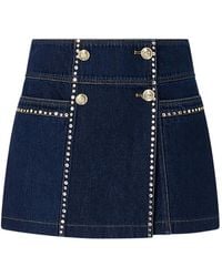 Liu Jo - Skirt-Pants With Rhinestones - Lyst