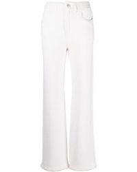 Barrie - Distressed Straight-leg Trousers - Lyst