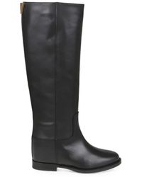 Via Roma 15 - V-Logo Inner Wedge-Heel Knee-High Boots - Lyst