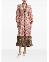 Barbour - X Farm Rio Alice Floral Puff-Sleeve Maxi Dress - Lyst