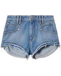 Isabel Marant - Ausgefranste Eneidala Shorts - Lyst