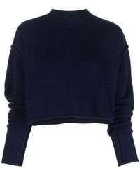 Sportmax - Ribbed-knit Cropped Jumper - Lyst