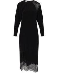 IRO - Adima Lace-Panel Midi Dress - Lyst