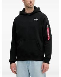 Alpha Industries - Logo-Print Zip-Pocket Hoodie - Lyst