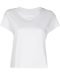 Alexander Wang - T-shirt en coton à logo texturé - Lyst