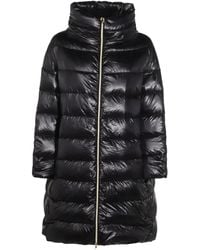 Herno - Quilted High-Neck Oversized Coat - Lyst
