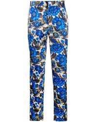 Moschino - All-over Floral Printed Tailored Trousers - Lyst