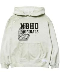 Neighborhood - Distressed Graphic-Print Hoodie - Lyst