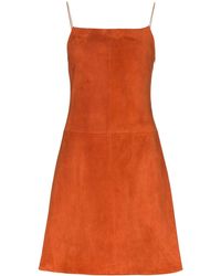 Rosetta Getty Flared Mini-jurk - Bruin