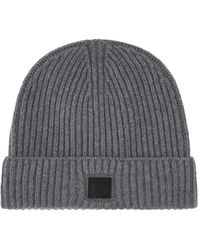 Ferragamo - Bonnet En Maille Côtelée - Lyst