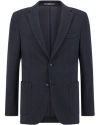 BOGGI - Herringbone Blazer - Lyst