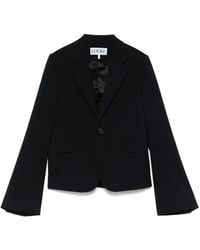 Loewe - Blazer De Lana Con Doble Botonadura - Lyst